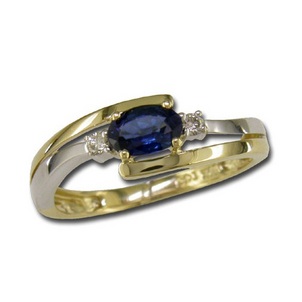 The September Birthstone - Sapphire Blue-Sapphire-Diamond-Ring-2