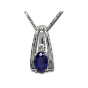 The Different Kinds of Sapphire, Septembers Birthstone Blue-Sapphire-and-Diamond-Pendant-51
