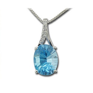 Blue Topaz, Decembers Birthstone Blue-Topaz-and-Diamond-Pendant-3