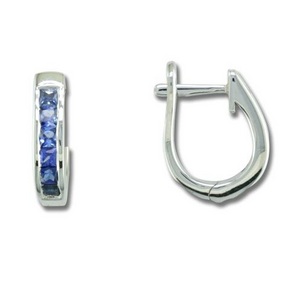 The Different Kinds of Sapphire, Septembers Birthstone Graduated-Blue-Sapphire-Hoop-Earrings-23