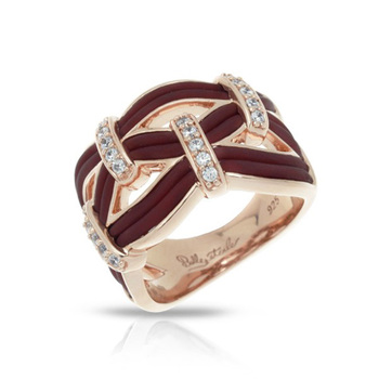 photo number one of Riviera Brown & Rose Gold Ring item 01051410401