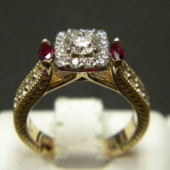 photo number three of A Ring for a Ruby Loving Lady item Custom70
