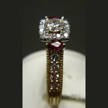 photo number four of A Ring for a Ruby Loving Lady item Custom70