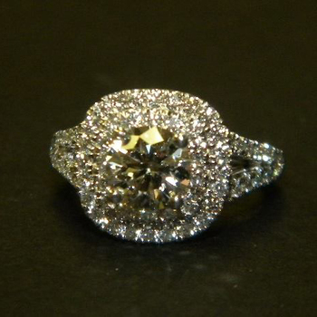 photo number four of Grandmother's Diamond Becomes a Stunning Engagement Ring item Custom82