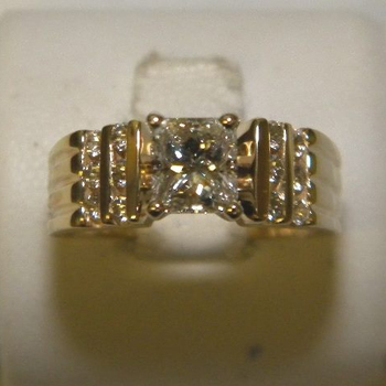 photo number one of Client's Setting Updated with a New Diamond item Custom89