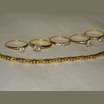 photo number five of Diamond Bezel Bracelet from Mom's Rings item Custom24