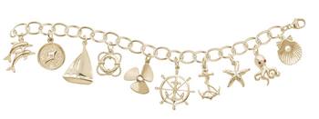photo number one of Rembrandt Nautical Charm Bracelet item 082813-10