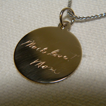 photo number one of Hand Engraved with a Mother's Love item Custom2