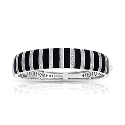 photo of Regal Stripe Onyx Bangle item 07-03-17-2-02-02-M