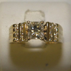 photo of Client's Setting Updated with a New Diamond item Custom89