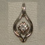 photo of Custom Diamond Teardrop Pendant item Custom32