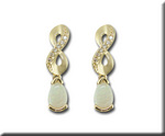 photo of 14K Yellow Gold Australian Opal/Diamond Earrings item EPF069N12CI