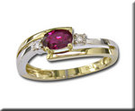 photo of 14K Yellow Gold/W Ruby/Diamond Ring item R46DLAR4I