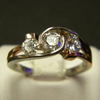 icon number one of Rose and White Gold Diamond Ring item Custom80