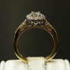 icon number four of Antique Styled Diamond Halo Ring item Custom90