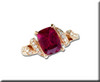 photo of 14K Rose Gold Raspberry Tourmaline (Rubellite) Diamond Ring item RLC014RL1RI