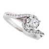 photo of Platinum semi mount swirl engagement ring item 198